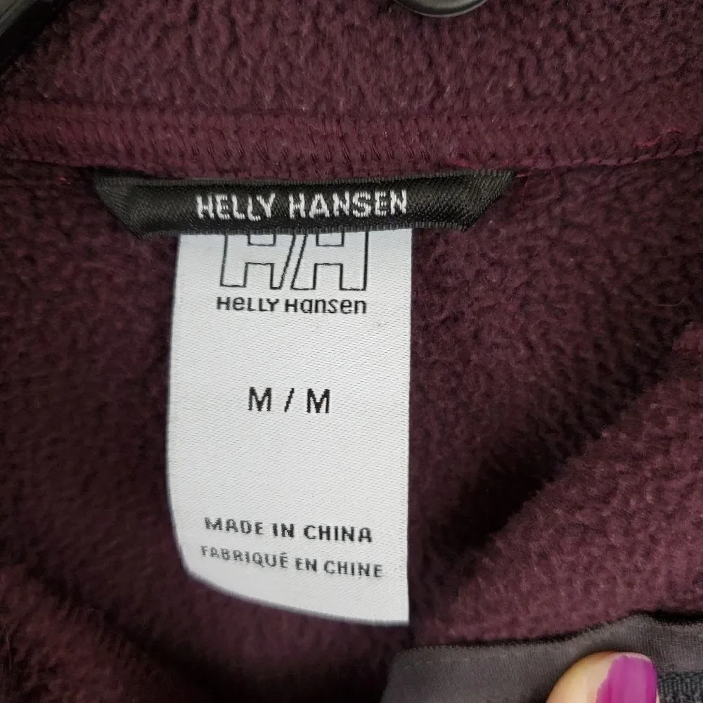 Helly Hansen zip up jacket hoodie fleece polartec